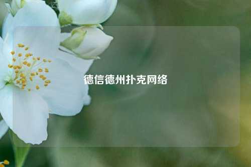 德信德州扑克网络